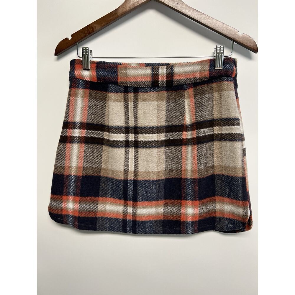 Vintage 90s Y2K Style Mini Wrap skirt Tartan Plaid Medium Academia - Picture 6 of 12
